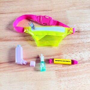 OG Our Generation Doll Allergy Medical Fanny Pack Inhaler Epinephrine Accessory